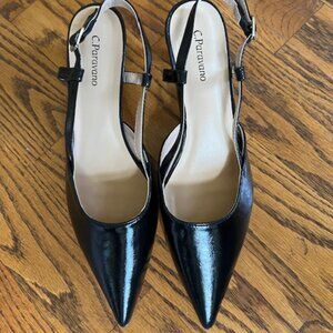 C. Paravano Women's Pointed Toe Slingback Pump, Size 39.5 (EU) or 9/ 9.5 (US)
